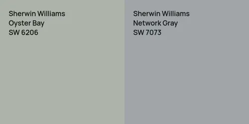 SW 6206 Oyster Bay vs SW 7073 Network Gray