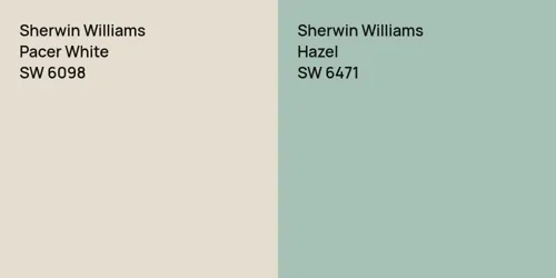 SW 6098 Pacer White vs SW 6471 Hazel