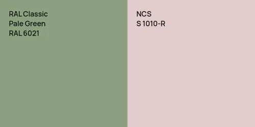 RAL 6021 Pale Green vs S 1010-R 