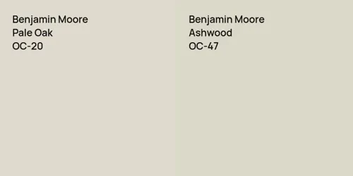 OC-20 Pale Oak vs OC-47 Ashwood