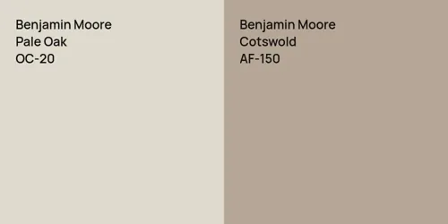 OC-20 Pale Oak vs AF-150 Cotswold