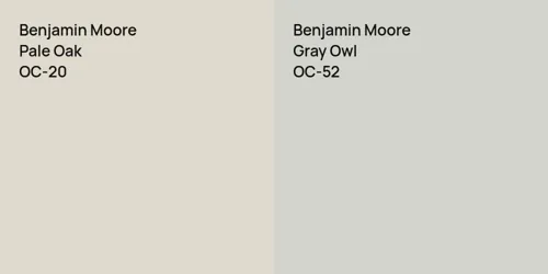 OC-20 Pale Oak vs OC-52 Gray Owl