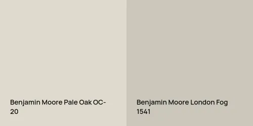 OC-20 Pale Oak vs 1541 London Fog