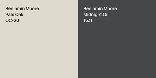 OC-20 Pale Oak vs 1631 Midnight Oil