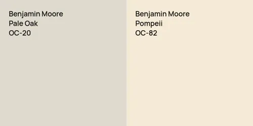 OC-20 Pale Oak vs OC-82 Pompeii