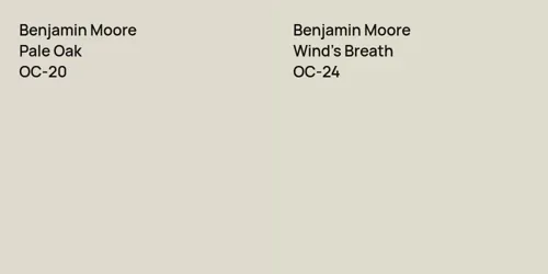 OC-20 Pale Oak vs OC-24 Wind's Breath