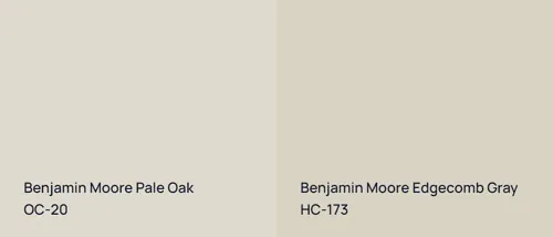 OC-20 Pale Oak vs HC-173 Edgecomb Gray