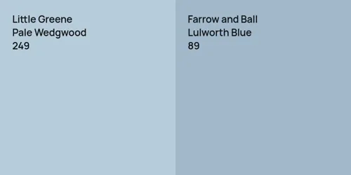 249 Pale Wedgwood vs 89 Lulworth Blue