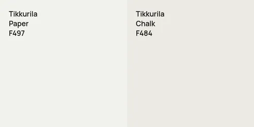 F497 Paper vs F484 Chalk