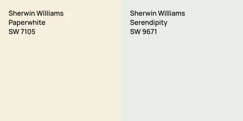 SW 7105 Paperwhite vs SW 9671 Serendipity