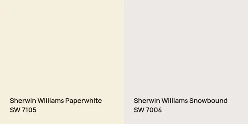 SW 7105 Paperwhite vs SW 7004 Snowbound