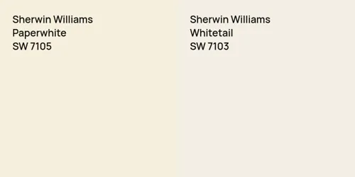 SW 7105 Paperwhite vs SW 7103 Whitetail