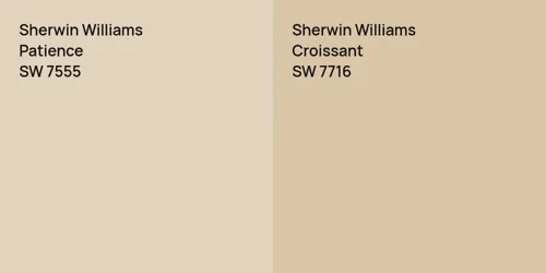 SW 7555 Patience vs SW 7716 Croissant