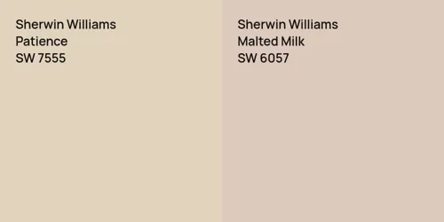 SW 7555 Patience vs SW 6057 Malted Milk