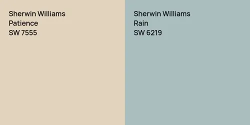 SW 7555 Patience vs SW 6219 Rain