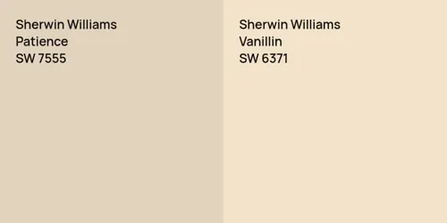 SW 7555 Patience vs SW 6371 Vanillin