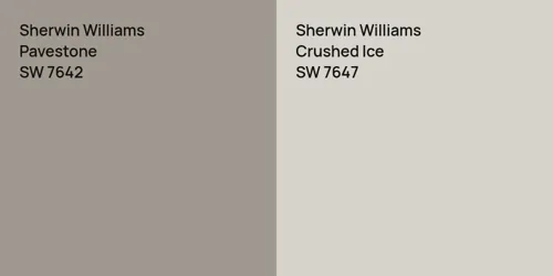 SW 7642 Pavestone vs SW 7647 Crushed Ice