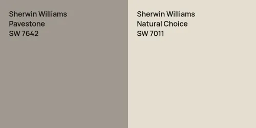 SW 7642 Pavestone vs SW 7011 Natural Choice