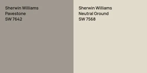 SW 7642 Pavestone vs SW 7568 Neutral Ground