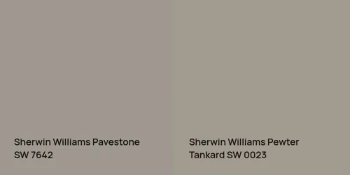 SW 7642 Pavestone vs SW 0023 Pewter Tankard