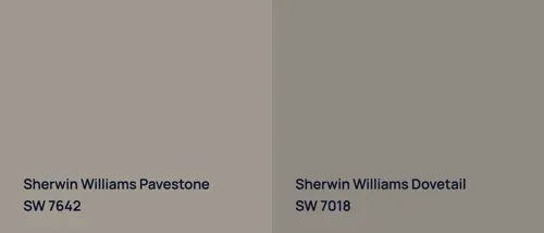 SW 7642 Pavestone vs SW 7018 Dovetail