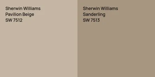 SW 7512 Pavilion Beige vs SW 7513 Sanderling