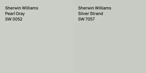 SW 0052 Pearl Gray vs SW 7057 Silver Strand