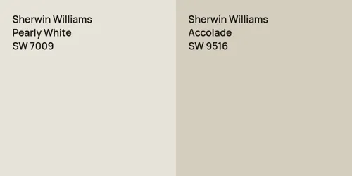 SW 7009 Pearly White vs SW 9516 Accolade