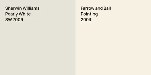 SW 7009 Pearly White vs 2003 Pointing