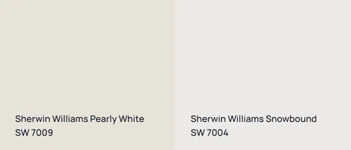 SW 7009 Pearly White vs SW 7004 Snowbound