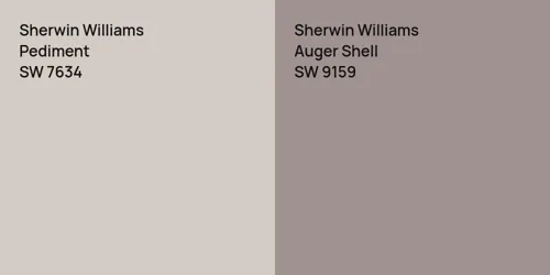 SW 7634 Pediment vs SW 9159 Auger Shell