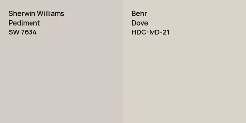 SW 7634 Pediment vs HDC-MD-21 Dove