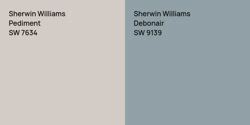 SW 7634 Pediment vs SW 9139 Debonair