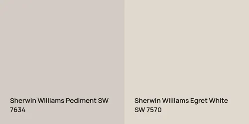 SW 7634 Pediment vs SW 7570 Egret White