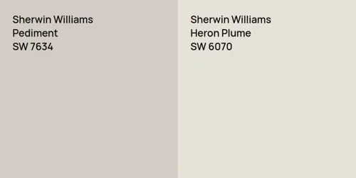 SW 7634 Pediment vs SW 6070 Heron Plume