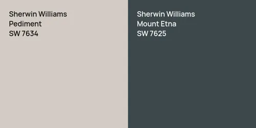 SW 7634 Pediment vs SW 7625 Mount Etna