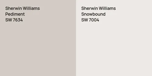 SW 7634 Pediment vs SW 7004 Snowbound