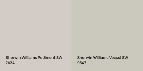 SW 7634 Pediment vs SW 9547 Vessel