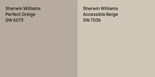 SW 6073 Perfect Greige vs SW 7036 Accessible Beige