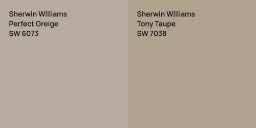 SW 6073 Perfect Greige vs SW 7038 Tony Taupe