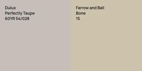 60YR 54/028 Perfectly Taupe vs 15 Bone