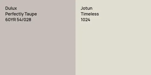 60YR 54/028 Perfectly Taupe vs 1024 Timeless