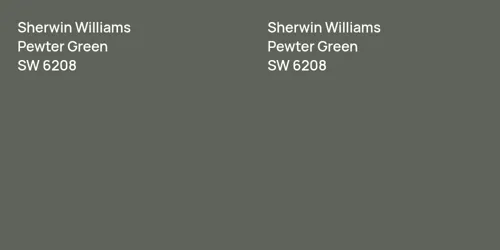 SW 6208 Pewter Green vs SW 6208 Pewter Green