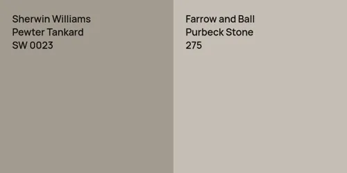 SW 0023 Pewter Tankard vs 275 Purbeck Stone