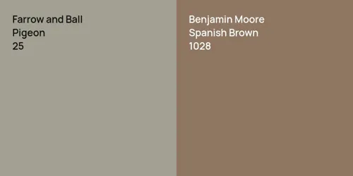 25 Pigeon vs 1028 Spanish Brown