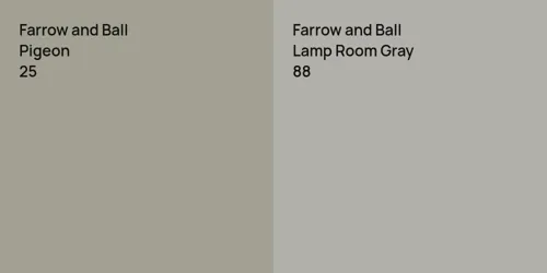 25 Pigeon vs 88 Lamp Room Gray