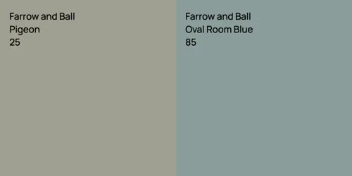 25 Pigeon vs 85 Oval Room Blue