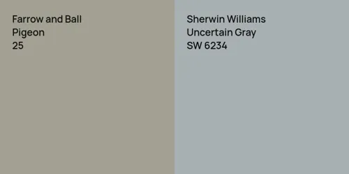 25 Pigeon vs SW 6234 Uncertain Gray