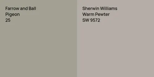 25 Pigeon vs SW 9572 Warm Pewter