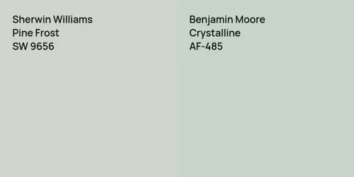 SW 9656 Pine Frost vs AF-485 Crystalline